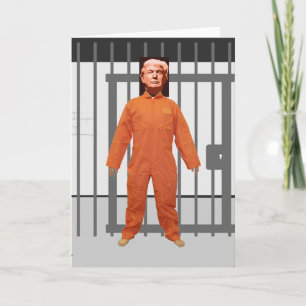 Trump Fånge Välkomstkort Tack Kort