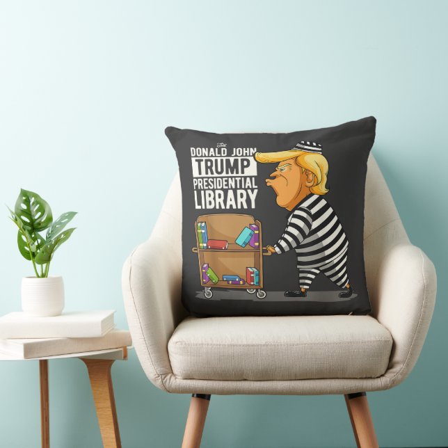 Trump fängelse presidentsbibliotek kudde (Stol)