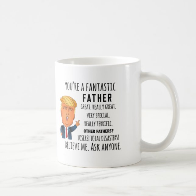 Trump Far, Funny Pappa Birthday, Fars dag mugg (Höger)