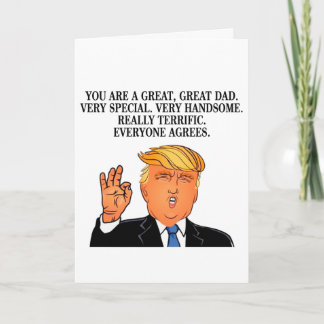 Trump Fars dag Greeting Card Payton Kort