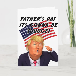 Trump Fars dag-kort, roligt Fars dag-kort Kort