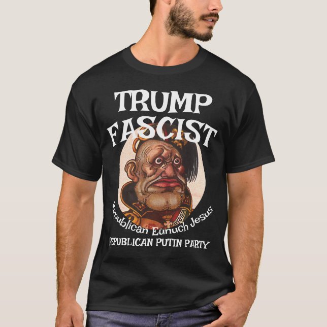 Trump Fascist DRÖMMAR OM ATT BLI ICE GESTAPO STORM T Shirt (Framsida)
