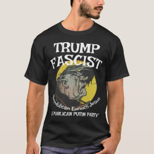 Trump Fascistisk Messias Frälsare Republikan Jesus T Shirt