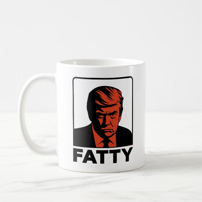 TRUMP "FATTY" COFFEE MUG KAFFEMUGG (Vänster)