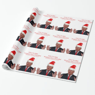 Trump. Feliz Navidad, Mexiko betalar för det! Presentpapper