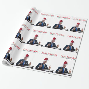 Trump. Feliz Navidad, Mexiko betalar för det! Presentpapper