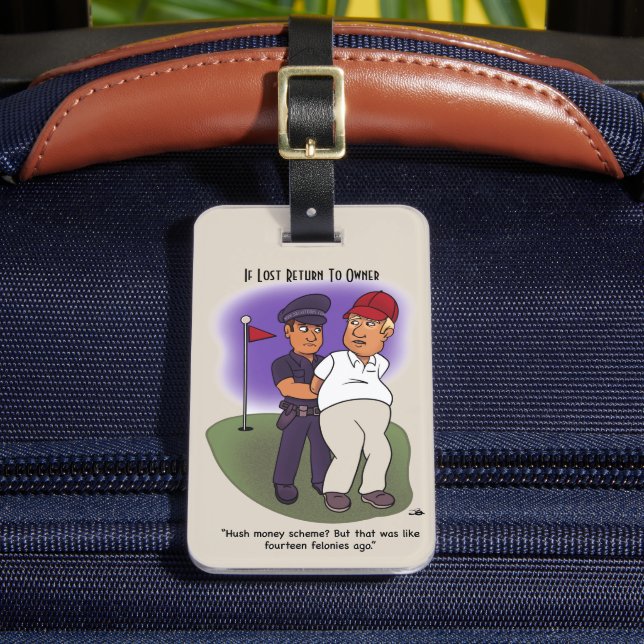 Trump Felonies Bagagebricka (Framsida Insitu 2)