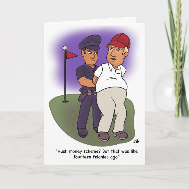 Trump Felonies Greeting Card Kort (Framsida)