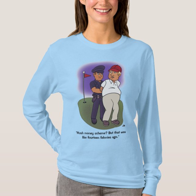 Trump Felonies Women's Long Sleased T-Shirt (Framsida)