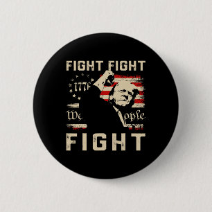 Trump Fight Fight Fight 1776 Vi People Flagga Tr Knapp