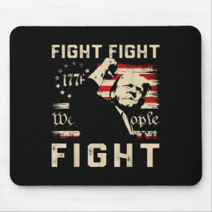 Trump Fight Fight Fight 1776 Vi People Flagga Tr Musmatta