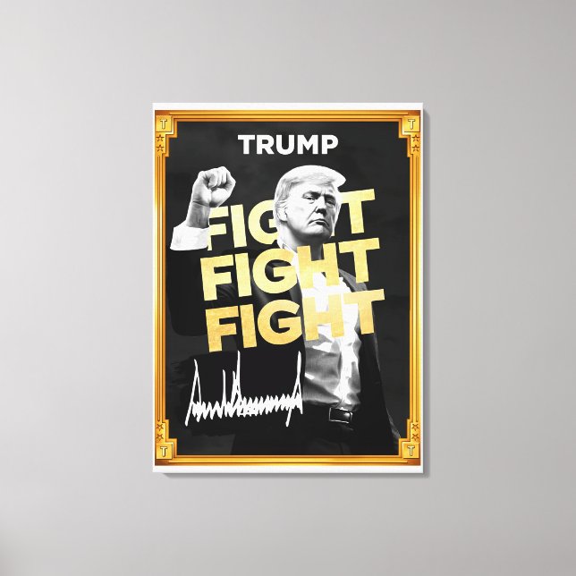 Trump Fight Fight - inspiration Canvas Art for (Framsida)