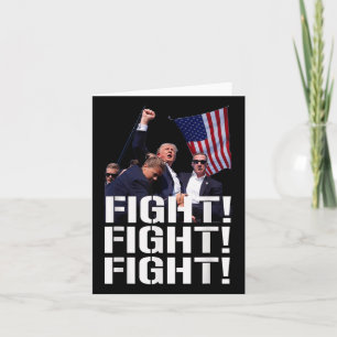 Trump Fight Fight, Trump Defiant, Trump Shot Kort