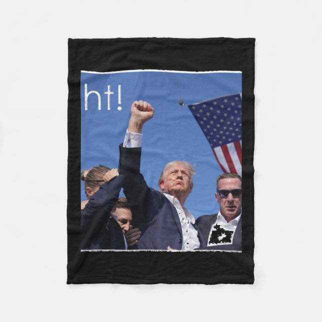 Trump Fight Pennsylvania Tagning Aktiv Fleecefilt (Framsidan)
