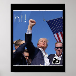 Trump Fight Pennsylvania Tagning Aktiv Poster