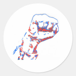 Trump Fight Sticker Runt Klistermärke