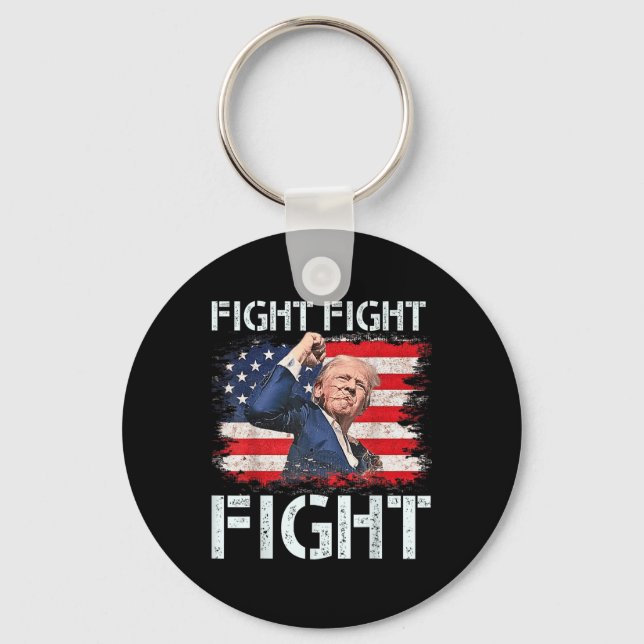 Trump Fight Trumpump Signals to America Nyckelring (Framsida)