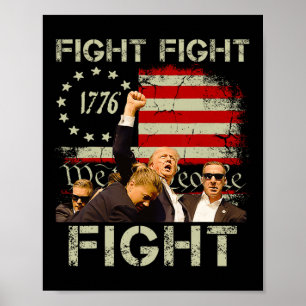 Trump Fight Trumpump Signals to America Poster