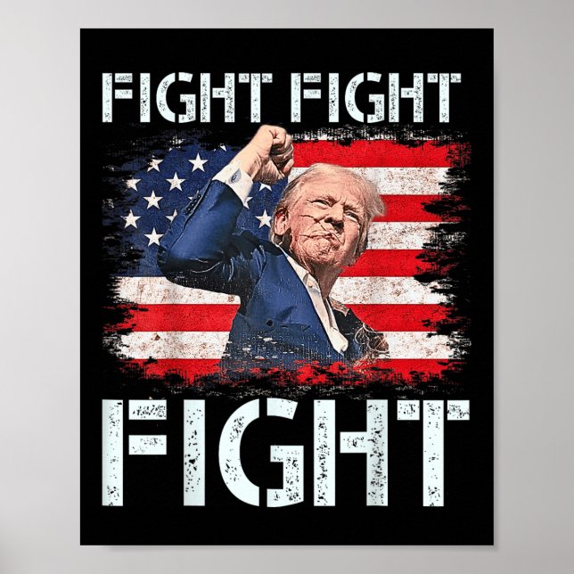 Trump Fight Trumpump Signals to America Poster (Framsidan)