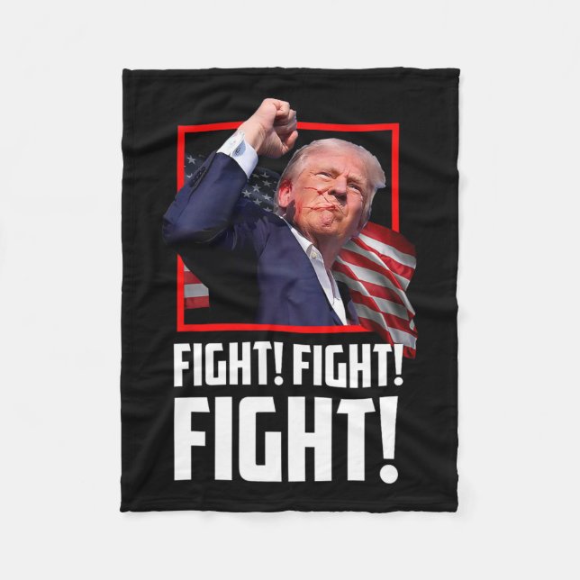 Trump Fighters Fighters Supporters amerikaner Fleecefilt (Framsidan)