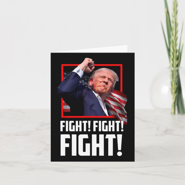 Trump Fighters Fighters Supporters amerikaner Kort (Framsida)