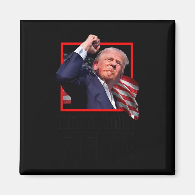 Trump Fighters Fighters Supporters amerikaner Magnet (Framsidan)
