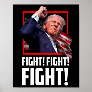 Trump Fighters Fighters Supporters amerikaner Poster