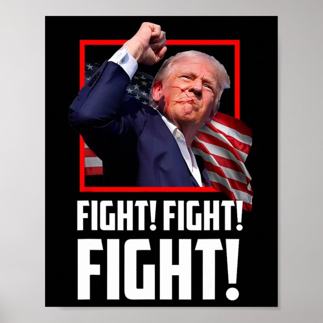 Trump Fighters Fighters Supporters amerikaner Poster (Framsidan)