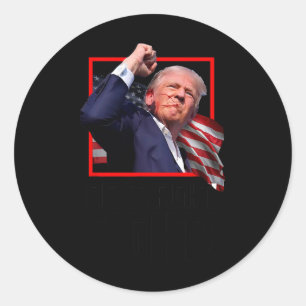 Trump Fighters Fighters Supporters amerikaner Runt Klistermärke