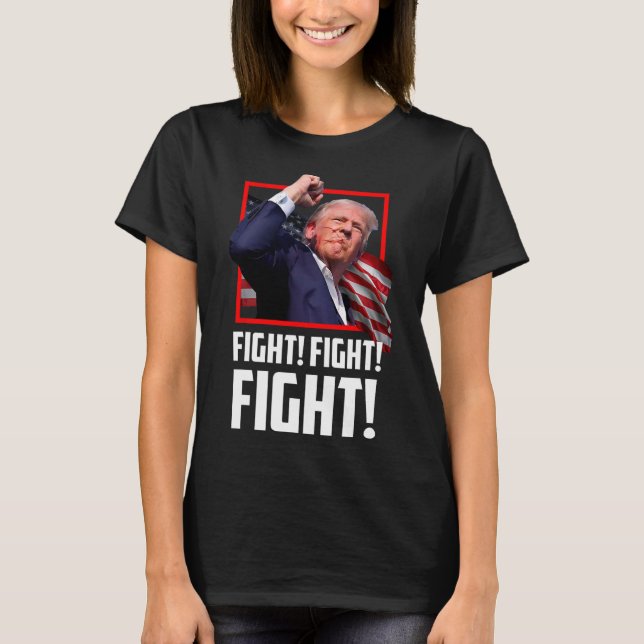 Trump Fighters Fighters Supporters amerikaner T Shirt (Framsida)