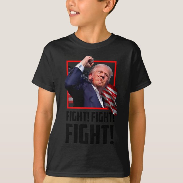 Trump Fighters Fighters Supporters amerikaner T Shirt (Framsida)