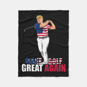 Trump - finansrik Golf Gift Fleecefilt