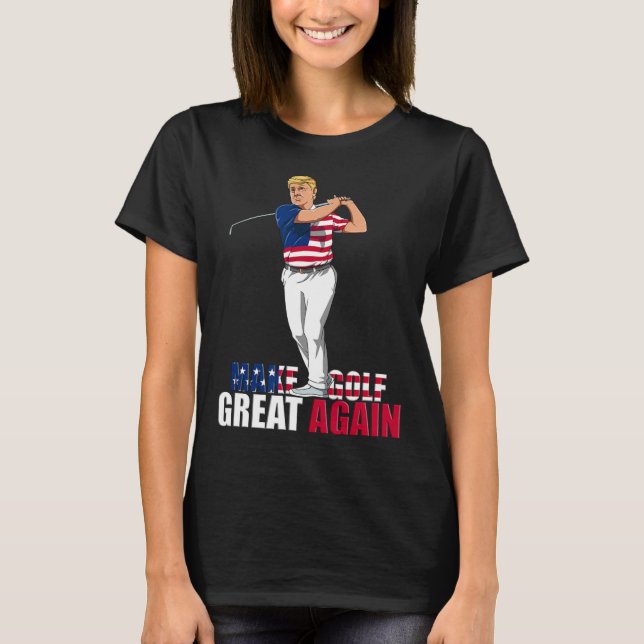 Trump - finansrik Golf Gift T Shirt (Framsida)