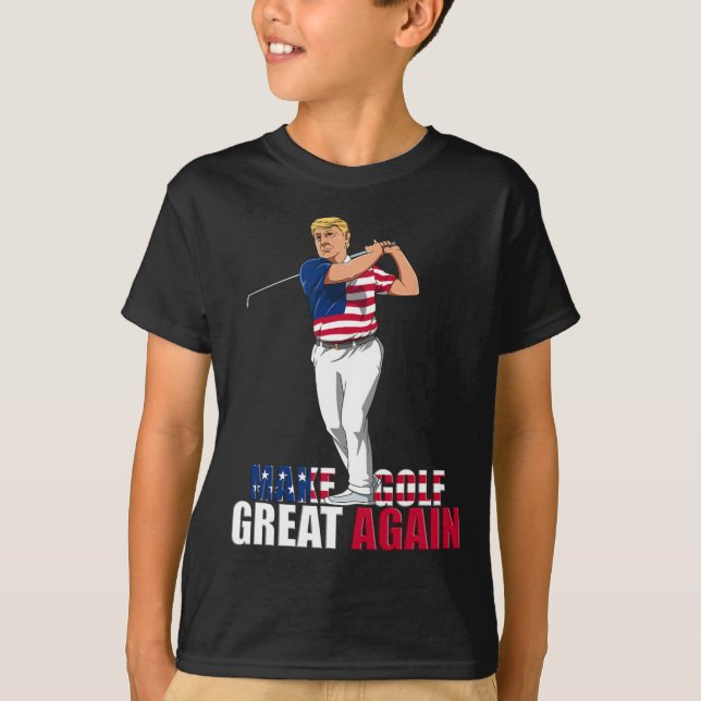 Trump - finansrik Golf Gift T Shirt (Framsida)