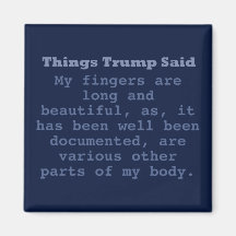 Trump Finger - 2-tums kvadratmagnet