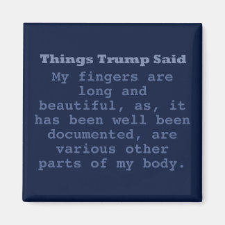 Trump Finger - 2-tums kvadratmagnet Magnet