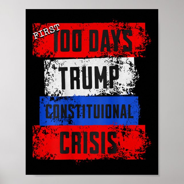 Trump First 100 Days Constitutional Crisis Failed  Poster (Framsidan)