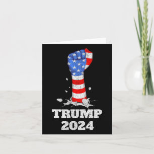 Trump Fist 2024 stativ med trump 2024 Kort