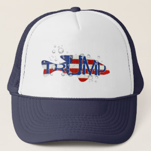 Trump Flagga Fish in Bubbles Keps