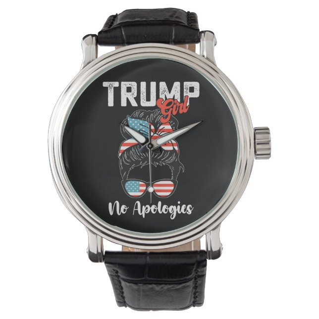 Trump-flicka Inget att be om ursäkt för Presidentv Armbandsur (Framsida)