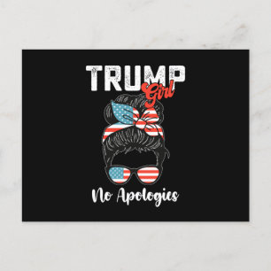 Trump Flickan Inga Ursäkter Presidentval Vykort