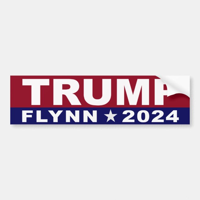 Trump Flynn 2024 Bildekal (Framsidan)