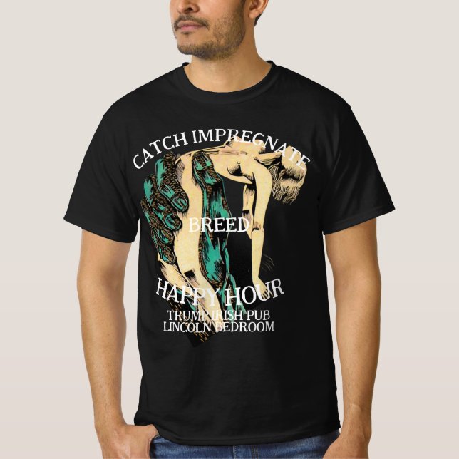 Trump Föda Barn Syd Barn Fabrik Franchise T Shirt (Framsida)