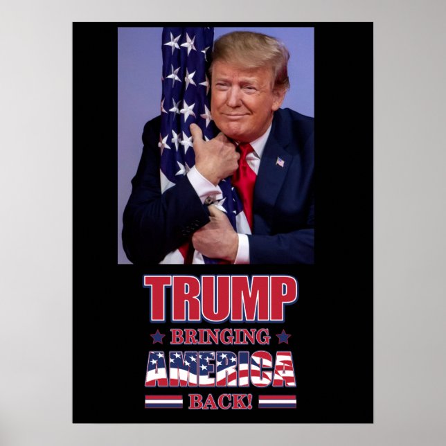 Trump för att få tillbaka Amerika - Trump 2020 Poster (Framsidan)