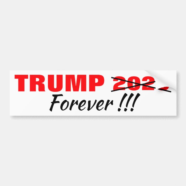 TRUMP FÖR EVIGT!!! KROKSTICKARE 2020 BILDEKAL (Framsidan)