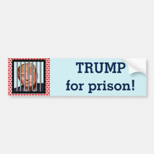 Trump för fängelse bildekal