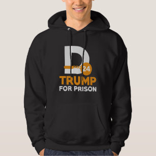 Trump för fängelset 2024 hoodie