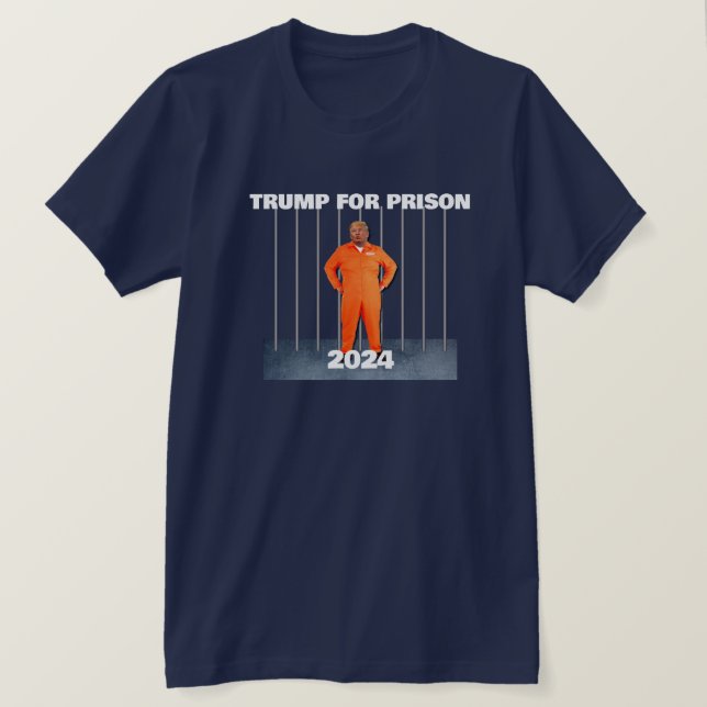 Trump för fängelset 2024 t shirt (Design framsida)