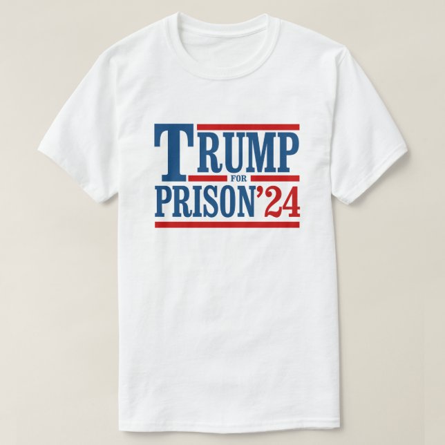 Trump för fängelset 24 t shirt (Design framsida)