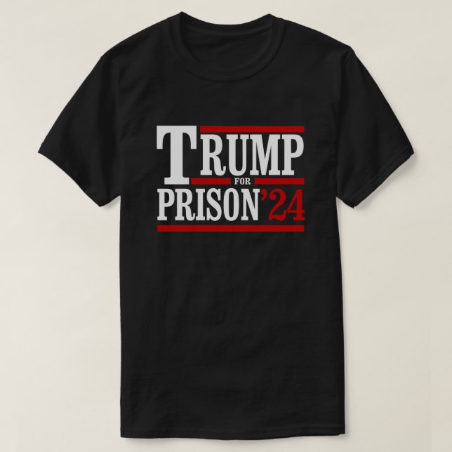 Trump för fängelset 24 t shirt (Design framsida)